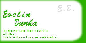 evelin dunka business card